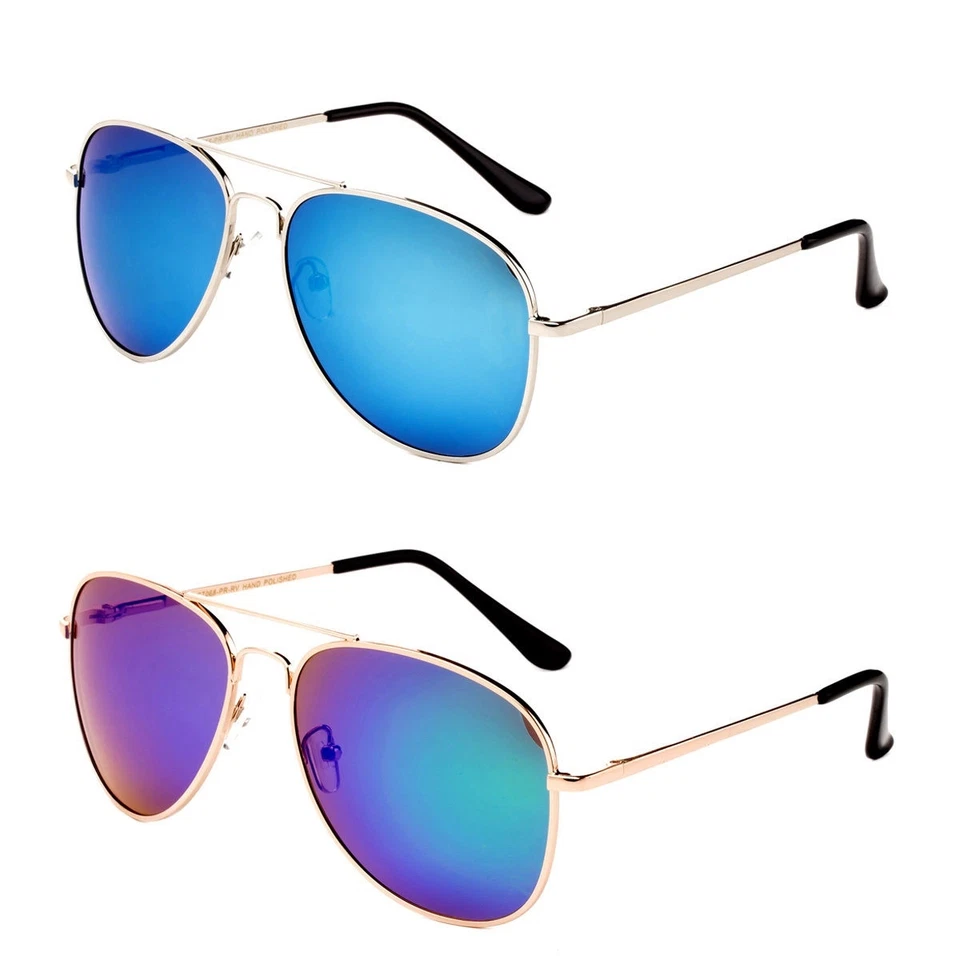 Gafas de sol polarizadas lentes flash estilo piloto clásicas Top Gun gafas de sol hombres mujeres Foto 1 de 1