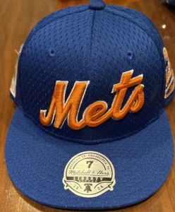 New York Mets Mitchell & Ness Script Mess Cooperstown Collection Hat 7 - Picture 1 of 5