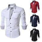 Button Down Shirt Long Sleeve Daily Business Button Down Dress Long Sleeve Mens