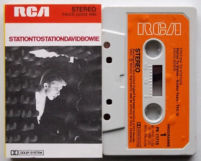 DAVID BOWIE - STATION TO STATION (RCA PK11715) 1976 UK CASSETTE TAPE PAPER LABEL - Image 1 of 4
