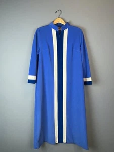 Vintage Vanity Fair Velour Zip Front Maxi Robe Size 14 - Bild 1 von 4