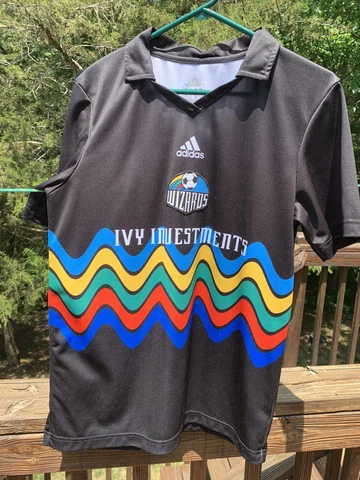 Sporting KC Wizards Jersey Mens Small Adidas MLS Soccer. Excellent Used Cond Cover