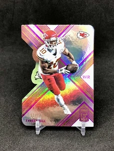 2017 Donruss Elite Tyreek Hill ASPIRATIONS /24 PINK FOIL Die-Cut SSP No. 50 🐅💨 - Picture 1 of 12