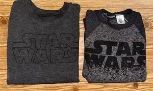 Star Wars Gray Long Sleeve Pullover Thin Sweater Lot Of 2 Boys Youth Size XS & M - Picture 1 of 20