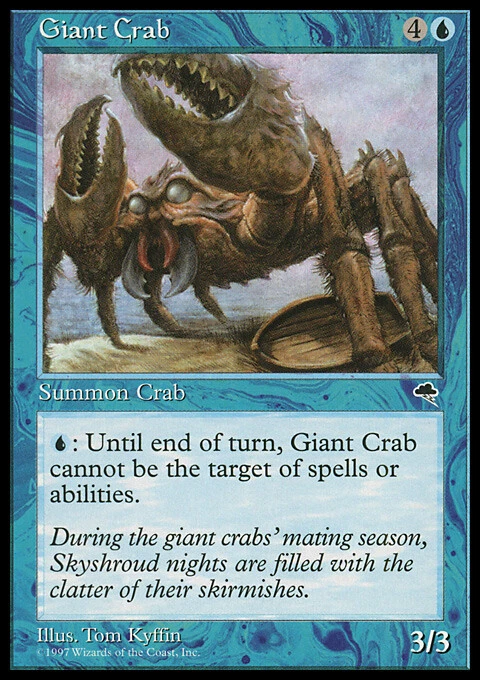 Magic the Gathering MTG Giant Crab (66) Tempest   LP - Image 1 of 1