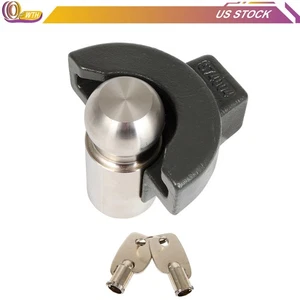 RV/Trailer Coupler Lock Black For 2-5/16 inches w/Straight Lip Only U-BRP2516 - Picture 1 of 9