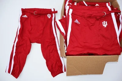 Indiana Hoosiers Game Worn Used Red Football Pants Adidas Player Team Issued IU - Image 1 of 4