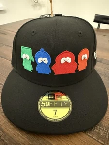 Gorra New Era 2020 ajustada South Park negra edición limitada talla 7 nueva con etiquetas - Imagen 1 de 6