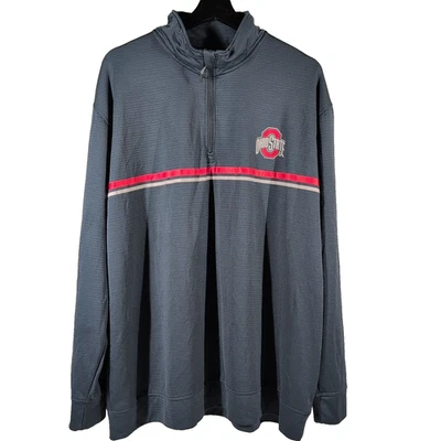 Champion Ohio State Buckeyes Pullover Chaqueta Para Hombres 2XL Gris Oscuro 1/4 Cremallera Fútbol Foto 1 de 4