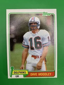 Topps David Woodley 1981 radiocontrol Miami Dolphins #174 - Imagen 1 de 2
