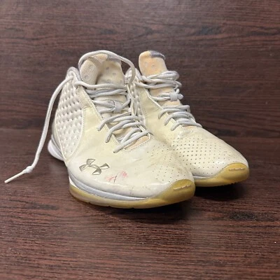 2010 Under Armour Mens UA Micro G White Basketball Shoes,  Sz 11.5  1223444-014 - Image 1 of 4