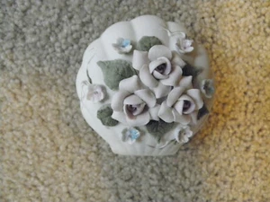 Lefton/Vintage weiß Meer Muschel Schmuckschale 1268 - Bild 1 von 6