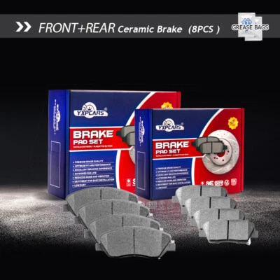 Front & Rear Ceramic Disc Brake Pads For Hyundai Santa Fe Kia Borrego Sedona - Image 1 of 4
