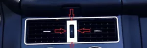 D Maschera Cromata per Regolatore Ventilatore/Mercedes SLK R170 - Acciaio Inox Lucidato - Foto 1 di 3