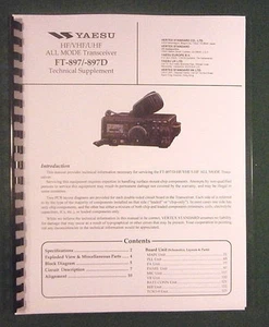 Yaesu FT-897D Instrukcja techniczna (pełny kolor): ze wszystkimi wykresami składanymi 11 "X17"! - Zdjęcie 1 z 1