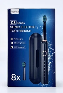 Coulax Series C8 Elektrische Schallzahnbürste M30 Wasserdicht 5 Putzmodi Etui - Bild 1 von 4