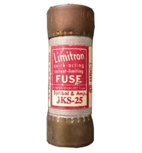 JKS-25 Limitron 25A 600VAC Class J Fuse - Cross w/ A4J --SES - Picture 1 of 1