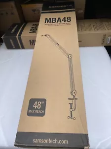 SAMSON MBA48 / 48”Broadcast Microphone Boom Arm with Desk Clamp and Grommet NEW - Picture 1 of 8