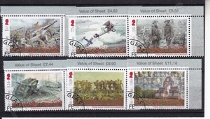 SG 2079-2084 ISLE OF MAN USED STAMP SET 2016 WWI BATTLE OF THE SOMME REMEMBRANCE - Picture 1 of 1