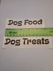 Dog Food and Dog Treat Decal Sticker