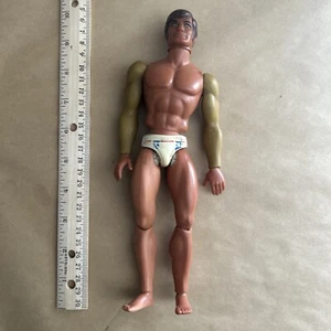 Mattel Big Jim Olympic Gold Medal 1971 Action Figure 10 in Karate Chop Arm Works - Picture 1 of 5