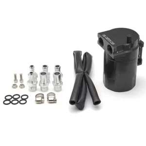 Universal Oil Catch Can Kit Reservoir Baffled Tank with Breather Filter Aluminum - Picture 1 of 12
