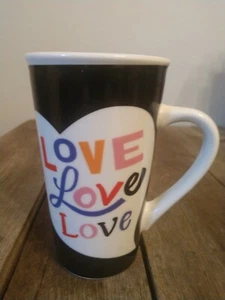 Starbucks Love Love Love Heart Coffee Latte Mug 16ozs - Picture 1 of 6