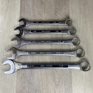 KAL Wrench Set SAE - 5pc Combination - Made In Japan And Korea - Standard Tools - Picture 1 of 8
