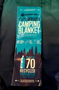 MEMBER'S MARK 5'X7' OVERSIZED WEATHER RESISTANT WATER REPELLENT CAMPING BLANKET - Picture 1 of 9