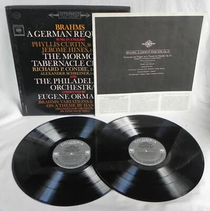 Brahms "A German Requiem" 2 LP Box Set, Columbia 1963, Ormandy, Mormon Choir - Picture 1 of 6