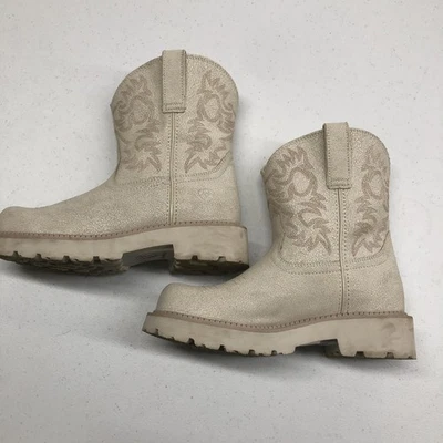 Botas Ariat para mujer talla 7 beige suela occidental bordada 10061280 Foto 1 de 4