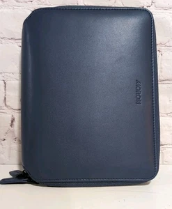 Monos Metro Classic Folio Kit in pelle Oxford blu vegan - Foto 1 di 13