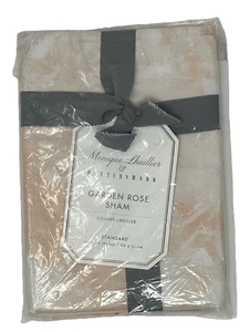 Pottery Barn Monique Lhuillier Garden Rose Sateen Sham_Blush_Standard_NWT_T#G - Picture 1 of 3