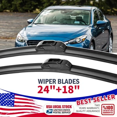 Par de limpiaparabrisas delantero 24"+18" para todas las estaciones para Kia Optima 2007-2015 Foto 1 de 4