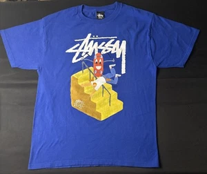 Stussy X Jayson Musson Skate Tough Blue T-shirt - Size Medium - NWOT - Picture 1 of 5