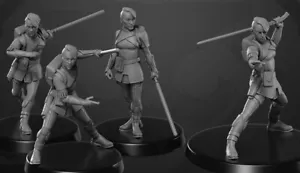 Star Wars Legion Asajj Ventress Operative Erweiterung Proxy Modelle 3d gedruckt - Bild 1 von 1