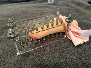 CBT Spiked Crusher Plates for Cock Toy BDSM Bondage Device | Cock & Balls - Picture 1 of 10