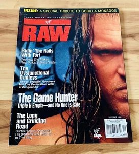 WWF RAW Magazine December 1999 Triple H WWE Poster Rare - Picture 1 of 3