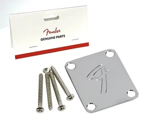 Placa de cuello genuina Fender ""F"" original Strat/Tele Telecaster Stratocaster y MÁS - Imagen 1 de 8