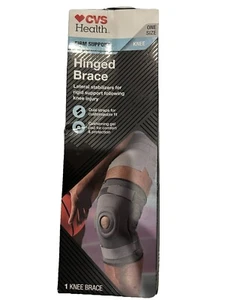 CVS Health Firm Support Hinged Knee Brace One Size Comfortable Fit - Picture 1 of 1