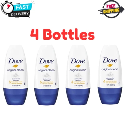 Dove Original Clean Roll on Deodorant, Aluminum Free, All Day Odor Protection.. - Image 1 of 4