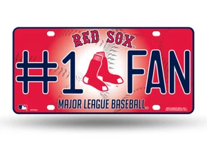Letrero de metal de los Medias Rojas de Boston MLB #1 etiqueta hombre cueva - Imagen 1 de 1