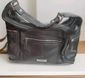 Vtg ETIENNE AIGNER Buttery Soft BLACK HOBO Shoulder Bag Vtg Large Pockets Estate - Picture 1 of 7