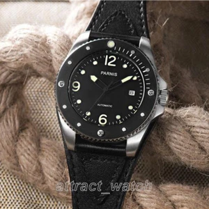 43mm Parnis Miyota Automatic Men's Mechanical Casual Watch 10 ATM Luminous Mark - Picture 1 of 12