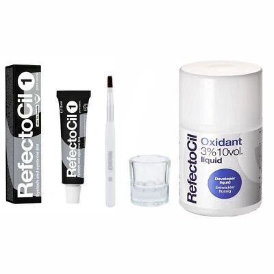 Refectocil Eyebrow/Lash 4 pc Tint kit w/Brush & Liquid developer  [Choose Color] - Image 1 of 4