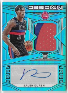 JALEN DUREN 2022 PANINI OBSIDIAN ROOKIE AUTO AUTOGRAPH PATCH CARD #16/27! - Picture 1 of 1