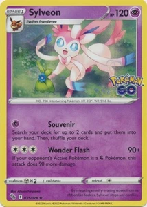 Holo Sylveon 035/078 Holo Rare Pokemon GO Pokemon TCG - Picture 1 of 1