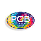 Panama City Beach PCB Sticker Tie Dye laptop Cup Car Vehicle Window Bumper decal
