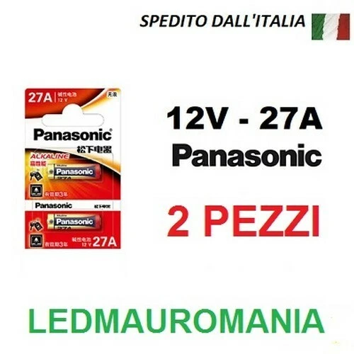 2 Baterías 27A 12V Batería Kit Panasonic Alcalina Mando Llave Coche PV - Imagen 1 de 1