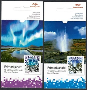 ISLANDIA. 2012. 10x 50g y 10x 50g. Europa. Folletos. MNH (H114-H115) - Imagen 1 de 2